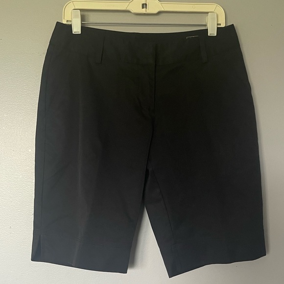 Adidas climalite golf shorts black 6 Bermuda sports walking dressy - Picture 2 of 3